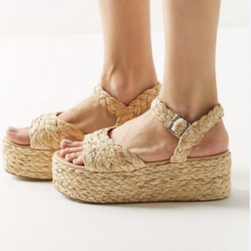 UO Braided Platform Sandals